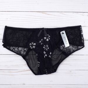 Womens Panties Hipster Underwear Sheer Black 509